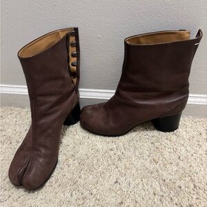 Maison Martin Margiela Brown Tabi Boots